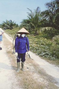 Pesticide spraying