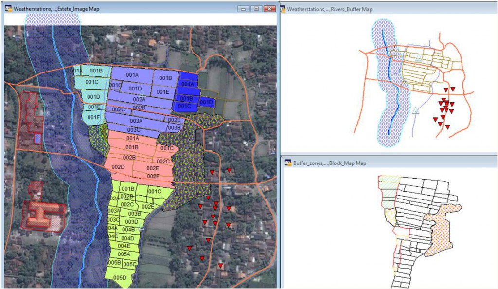 OMP-GIS map with layers